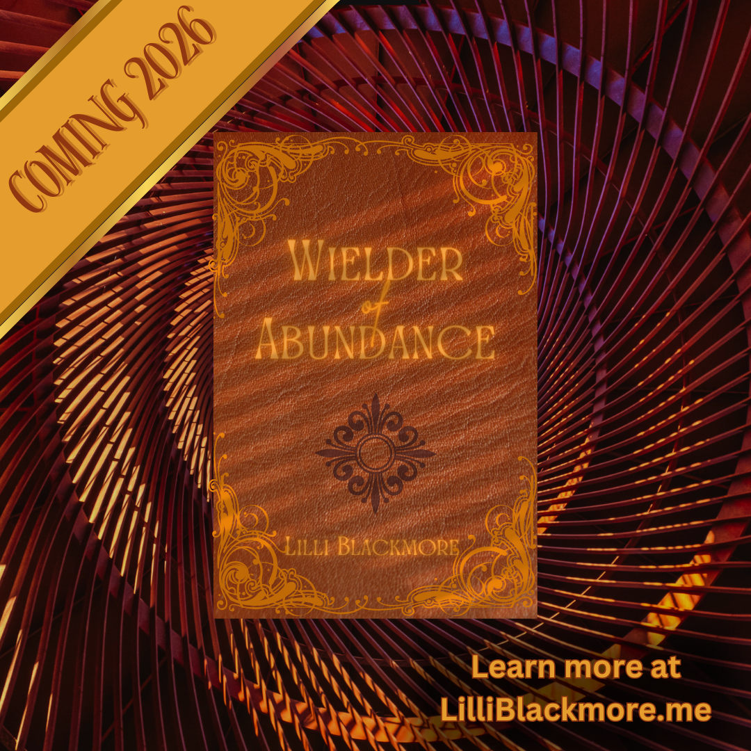 digital book titled Wielder of Abundance with a banner reading Coming 2026 in the left corner