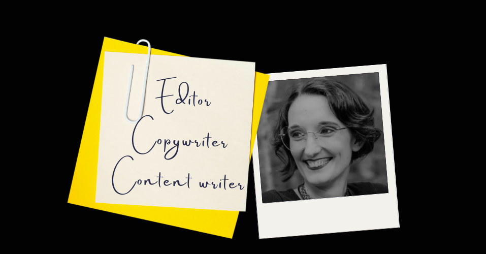 polaroid style photo of Lilli Blackmore next to the words Editor, Content Writer, Copywriter